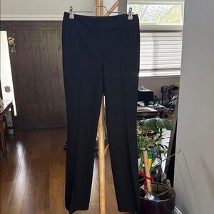 Elie Tahari Black Straight-Leg Trousers